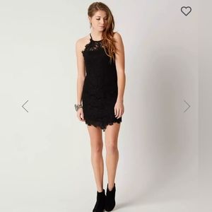 free people she's got it dress SIZE MEDIUM black